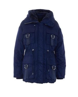 Pinko Giacca Imbottita Passito Blu Con Cappuccio