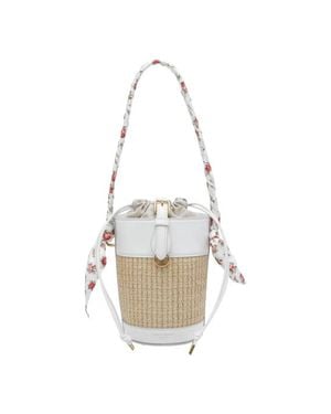 Dolce & Gabbana Borsa A Secchiello Capri Multicolore - Bianco