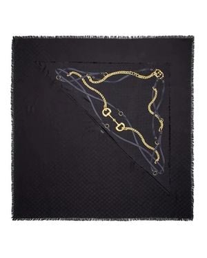 Gucci Sciarpa Nero - Blu