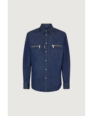 DSquared² Biker Shirt - Blu