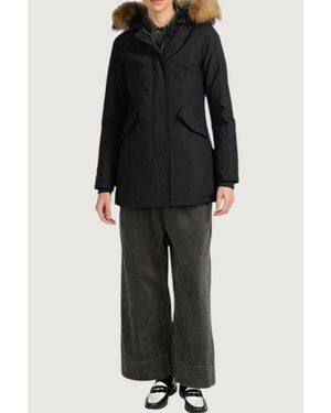 Canadian Parka Nero Con Cappuccio Fundy Bay