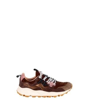 Flower Mountain Sneakers Bronze - Bianco