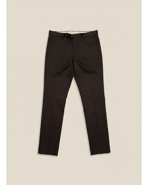 PT01 Pantalone Dieci Luxury Stretch Satin - Nero