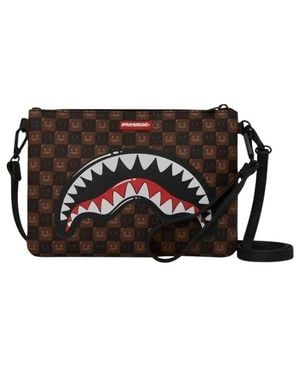 Sprayground Borsa A Tracolla Marrone Sharks - Nero