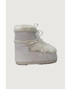 Moonboot Stivaletto Basso Icon Low Bianco - Grigio