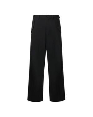 DSquared² Pantaloni Lunghi Neri A Gamba Ampia - Nero