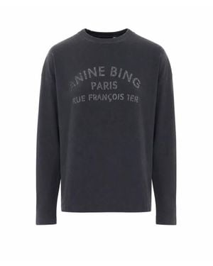 Anine Bing Maglia A Maniche Lunghe Ivan Nera - Blu