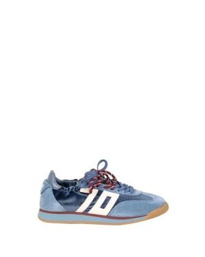 Back 70 Sneakers Blu Con Suola Chiara