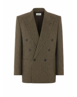 Saint Laurent Giacca Doppiopetto - Verde