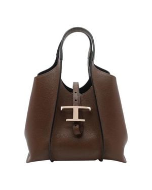 Tod's Borsa Shopping T Timeless - Marrone