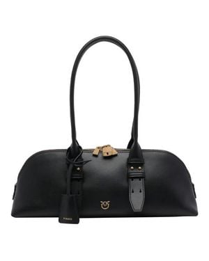 Pinko Borsa Bowling Escape Bag Horizontal - Nero
