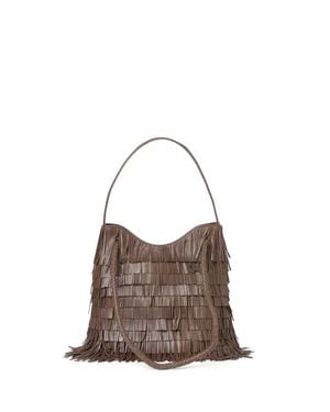 VISONA Borsa A Spalla Diletta - Marrone