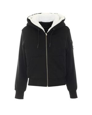 Moose Knuckles Felpa Con Cappuccio Bunny Nera - Nero
