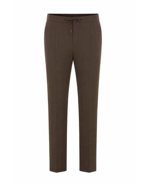 Herno Pantaloni Marroni Regular - Marrone
