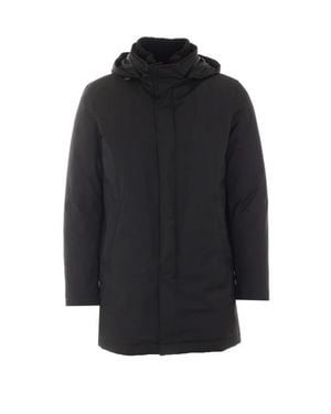 Herno Parka Imbottito New Business Nero - Blu