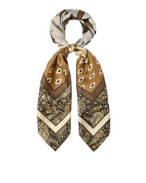 Marella Sciarpa Twill Seta - Bianco