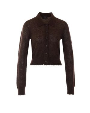 Pinko Cardigan Marrone Scuro - Nero