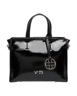 V73 Borsa A Mano Nera Lucida - Nero