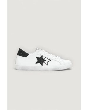 2Star Sneakers Basse Prime Star Bianche E Nere - Multicolore