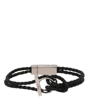 Ferragamo Bracciale Gancini Nero