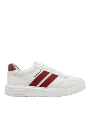 Bally Sneakers Bianche - Rosso
