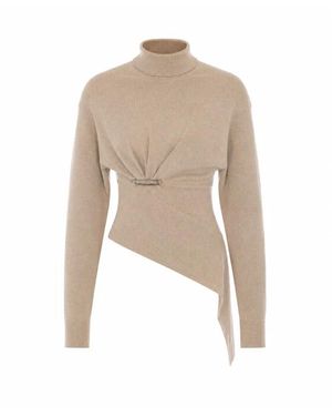 Lanvin Maglione Drappeggiato - Neutro