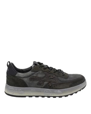 Premiata Sneakers Basse Verdi Nous - Nero