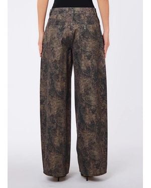 LES PLUM DE LIUJO Pant. Balloon Print H.W - Marrone