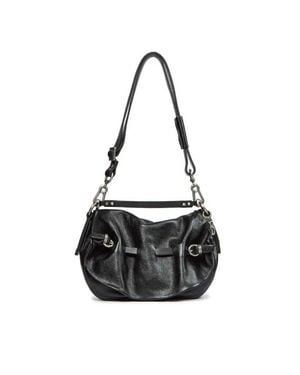 A.s.98 Monospalla Patta Con Fibbie - Nero