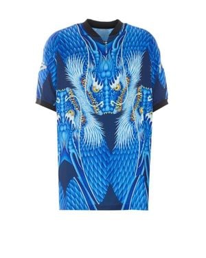 Y-3 T-Shirt Blu Dragon