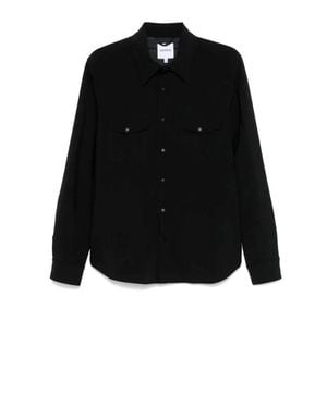 Aspesi Camicia Nera Con Taschini A Patta - Nero
