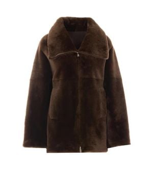 Blancha Giacca Di Pelliccia Marrone