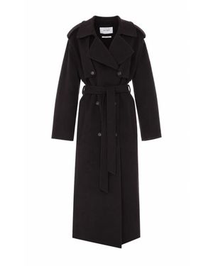 IVY & OAK Cappotto Lungo Camerona Marrone Scuro - Nero