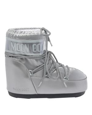 Moon Boot Stivali Argento - Grigio