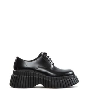 Camper Stringata Pix Pelle Nera - Nero