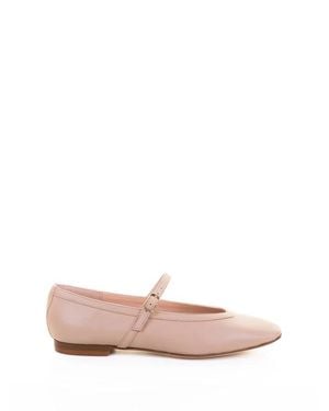 Status Ballerina Crema Con Cinturino - Rosa