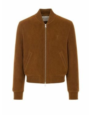 Ami Paris Giacca Bomber - Marrone