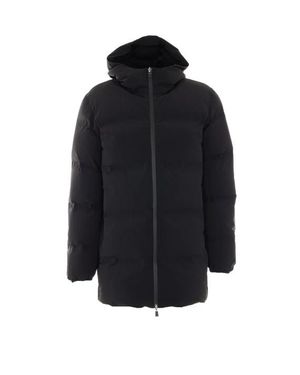 Herno Piumino Lungo Nero - Blu