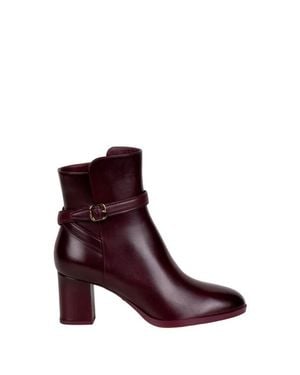 Santoni Stivaletto Burgundy Da Donna - Viola