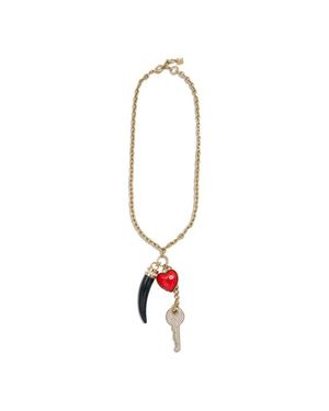 Essentiel Antwerp Collana Koma Con Ciondoli - Bianco