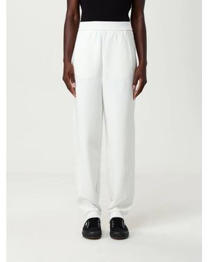 Emporio Armani Pantaloni Bianchi A Gamba Ampia - Bianco