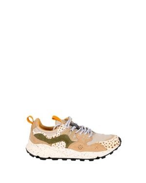 Flower Mountain Sneakers Cognac - Bianco