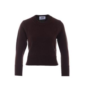 Alpha Studio Maglia Marrone - Blu