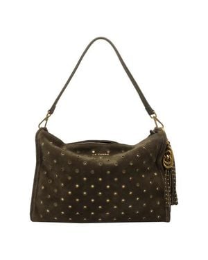 La Carrie Borsa A Spalla Downtown Verde Scuro - Marrone