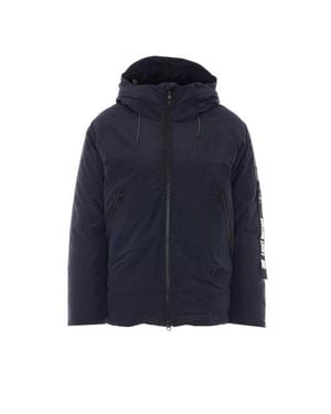 OUTHERE Giacca Imbottita Con Cappuccio Blu Scuro