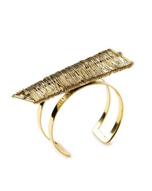 Malloni Bracciale Rigido Oro Con Dettagli Metallici - Metallizzato
