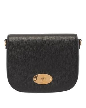 Mulberry Borsa A Tracolla Con Patta Darley - Nero