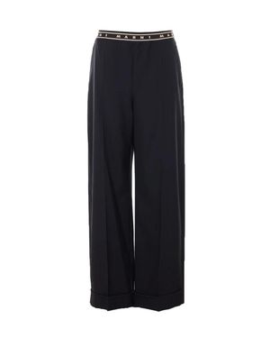 Marni Pantaloni Nero - Blu
