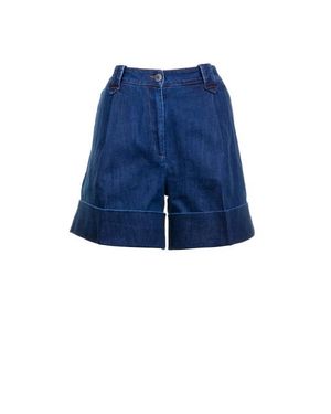 Fay Pantaloncini Bermuda Donna A Vita Alta - Blu