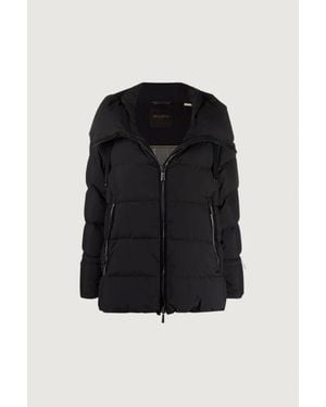 Moorer Piumino Nero Con Cappuccio